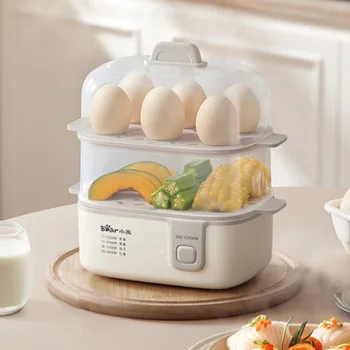 New Multi-function Electric Steamer 3D Circulating Steam Egg Steamer Home Double Layer Small Breakfast Machine 1