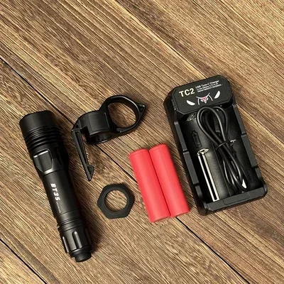 Autorch-戦術的な白いレーザー懐中電灯,長距離撮影,強力なライト,Bt35