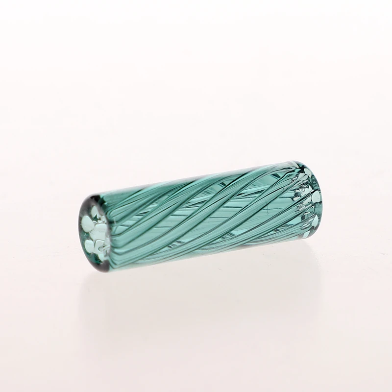 7 Holes Screw Lake Green Color Glass Filter Tips/Glass Filter Tip Glass Smoking Accessories 5Pcs/Box
