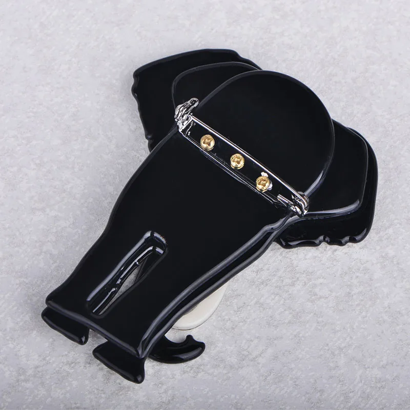 Blucome Large Elephant Shape Brooch Special Texture Acrylic Jewelry For Women Children Scarf Bag Corsage Pins Animal Accessories