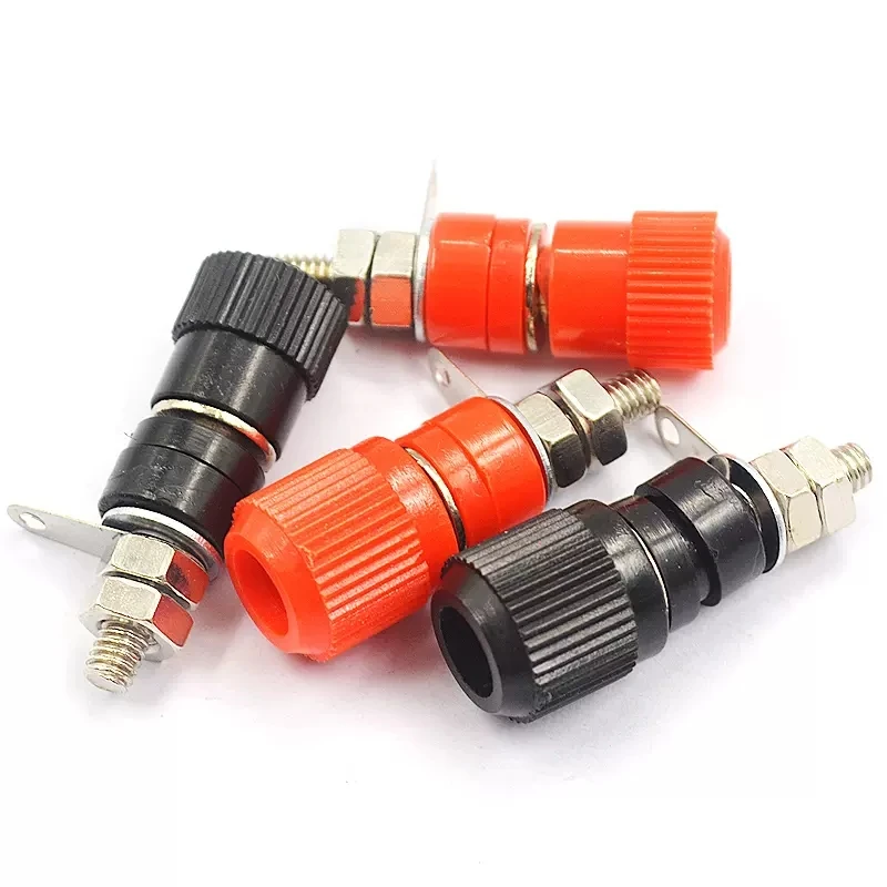 Description Picture 2 of item5PCS Terminal Blocks JS-910B 4mm Amplifier Terminal Connector Binding Post Banana Plug Jack Mount