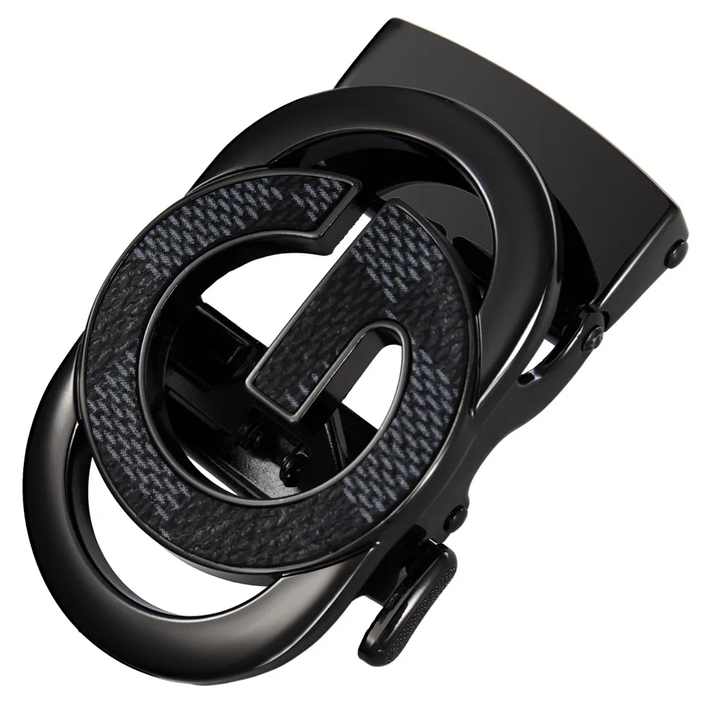 Neuer Herren-Ledergürtel mit Automatikschnalle 3,5cm Authentischer Herrengürtel Trendgürtel Ceinture Modischer Designer-Jeansgürtel