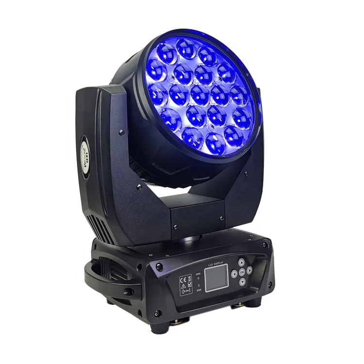 

Hot Sale LED Stage Light Party DJ 19X15w Zoom Wash LED Moving Head Spot Lights