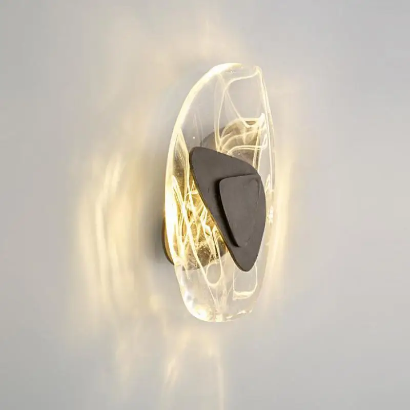 

Luxury Crystal Wall Lamp Living Room Bedroom Led Wall Light Bedside Individual Creativity Corridor Indoor Lighting Sconce Lights