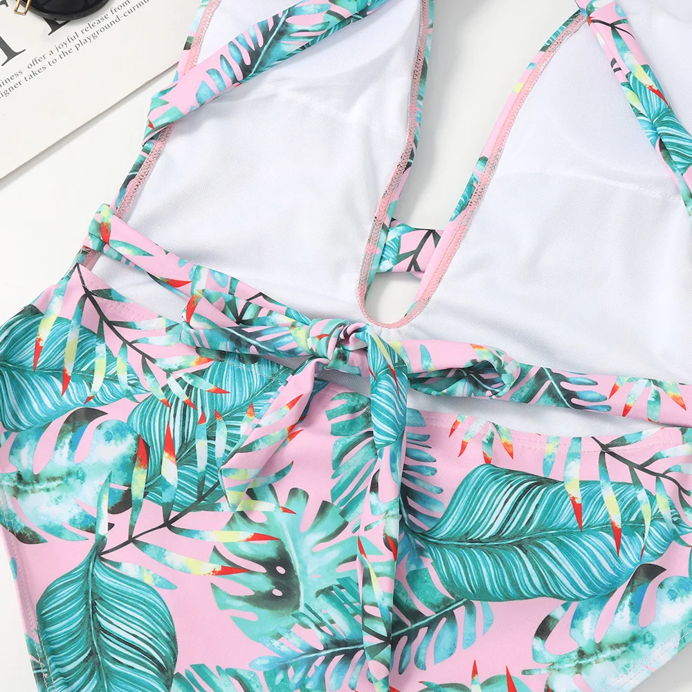 2023 Clothing Slip Sexy Seamless Triangle With Slit Beach Swimsuit Bikini Tankini Sets For Lady Swimsuit Sets