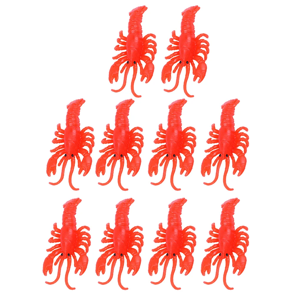 

Simulated Crayfish Educational Toy Lobster Cognitive Mini Kids Supplies Funny Fake Flexible Glue