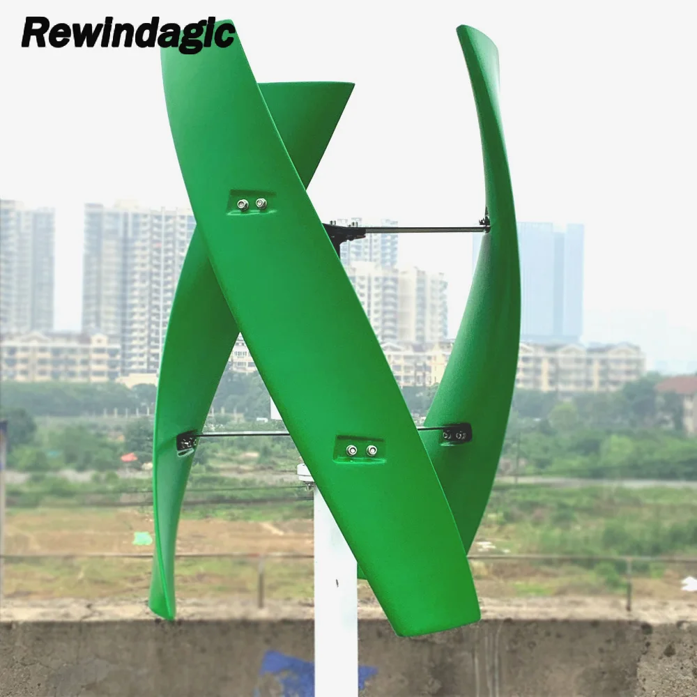 Vertical Wind Turbine 5KW 10KW 20KW 12V-220V Maglev Generator Low Wind  Speed Start Free Energy 3 Phase AC Windmill For Home Use