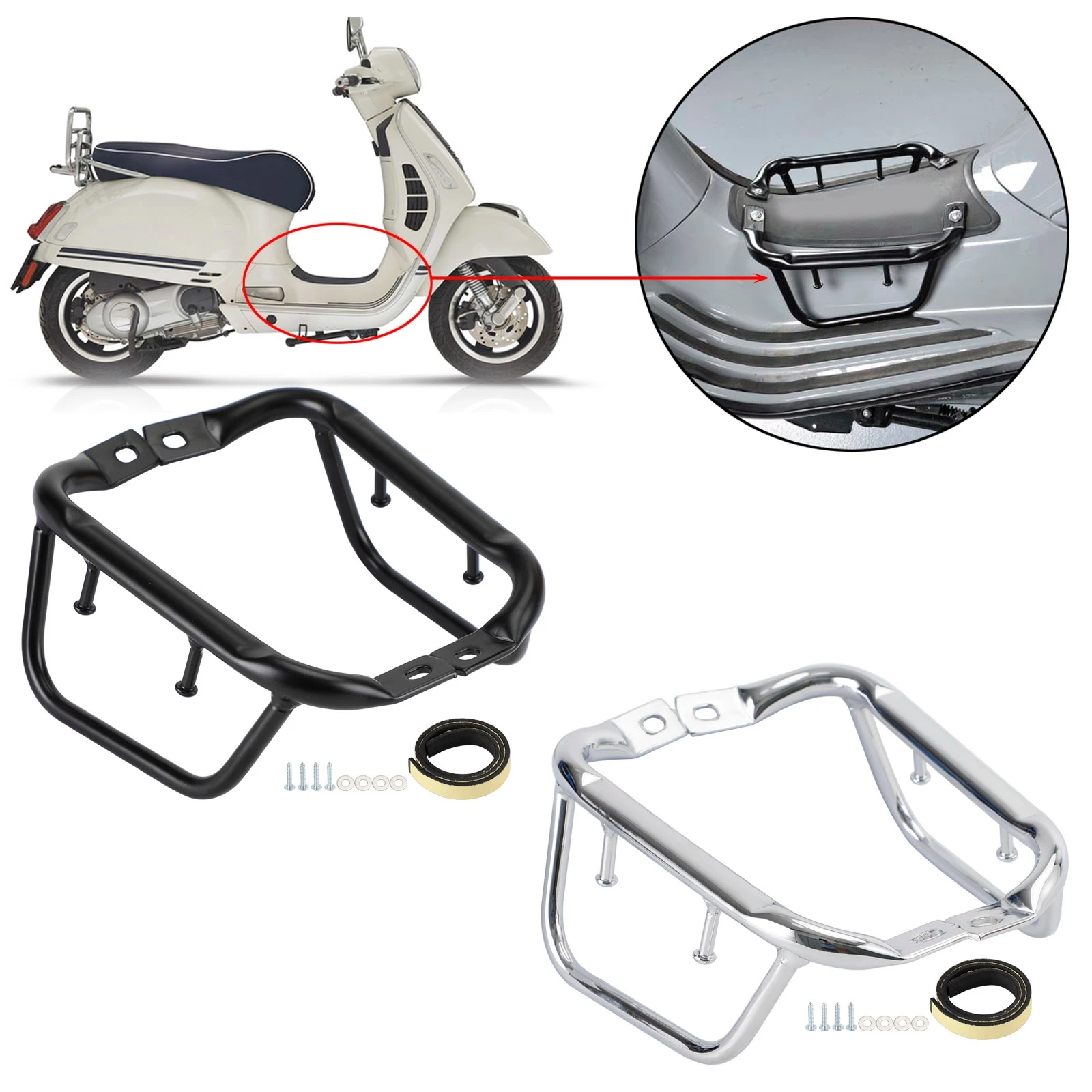 

Artudatech Напольная доска боковая стойка переноска для Vespa Primavera Sprint 50 125 150