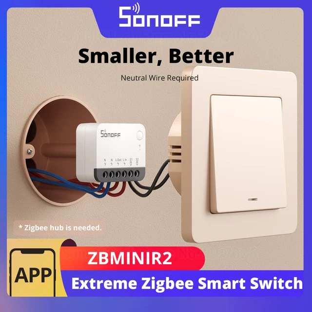 SONOFF ZBMINIR2 Extreme Zigbee สมาร์ทสวิทช์ถอดรีเลย์ภายนอกรีโมทคอนโทรลผ่าน eWeLink สนับสนุน ZBBridge-U Gateway 1