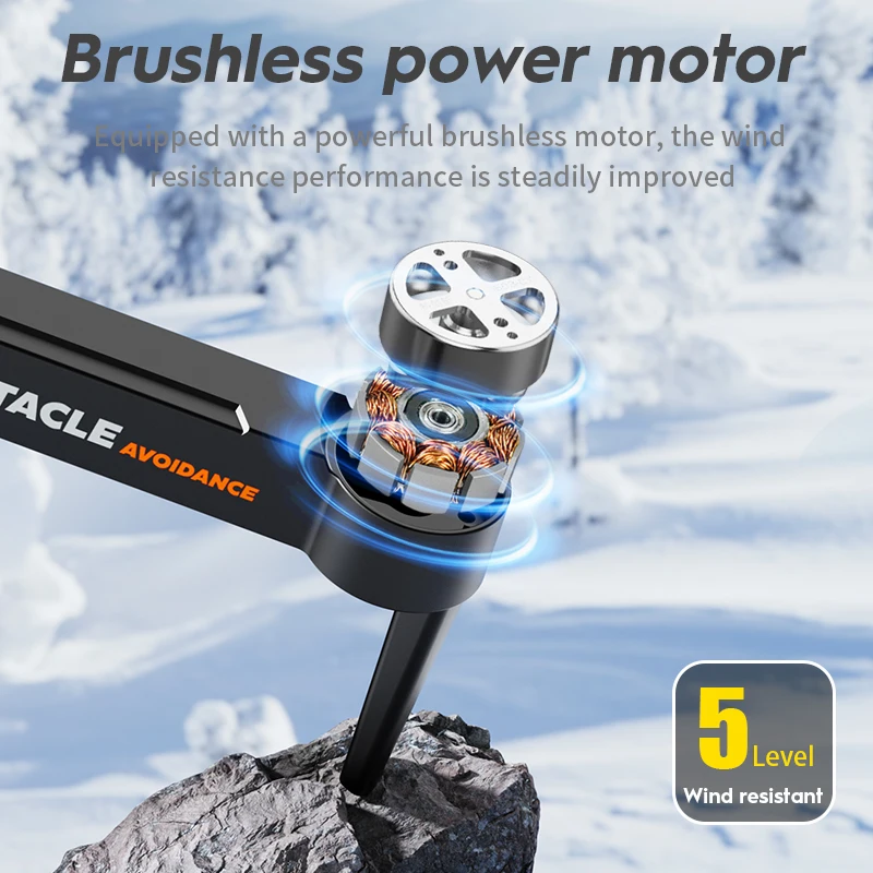 New E88S FPV Drone With 4K Camera Brushless Motor 360° Obstacle Avoidance Optical Flow Positioning Mini Dron Camera Aircraft