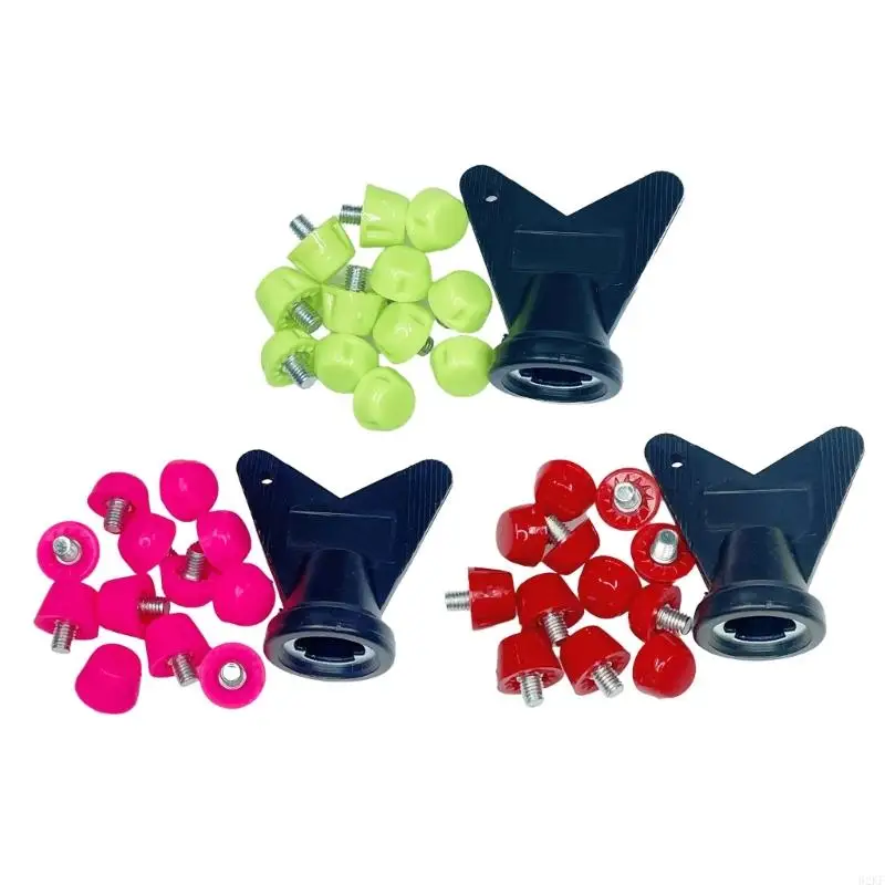 62KF Boy Girl Shoes Football Studs Replacements Safety Plastic Football Studs 12Pcs