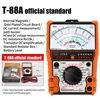 2022New Pointer Multimeter T88A T88B T88C AC/DC 2500V Volt-Ammeter Analog Multimetro Resistor Tester With Coat Electrician Tools 6