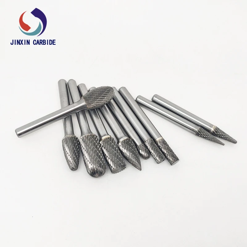 Factory Price High QualityTungsten Carbide Burr Long Shank 6mm 12mm Double Cut Carbide Rotary Burrs File 2