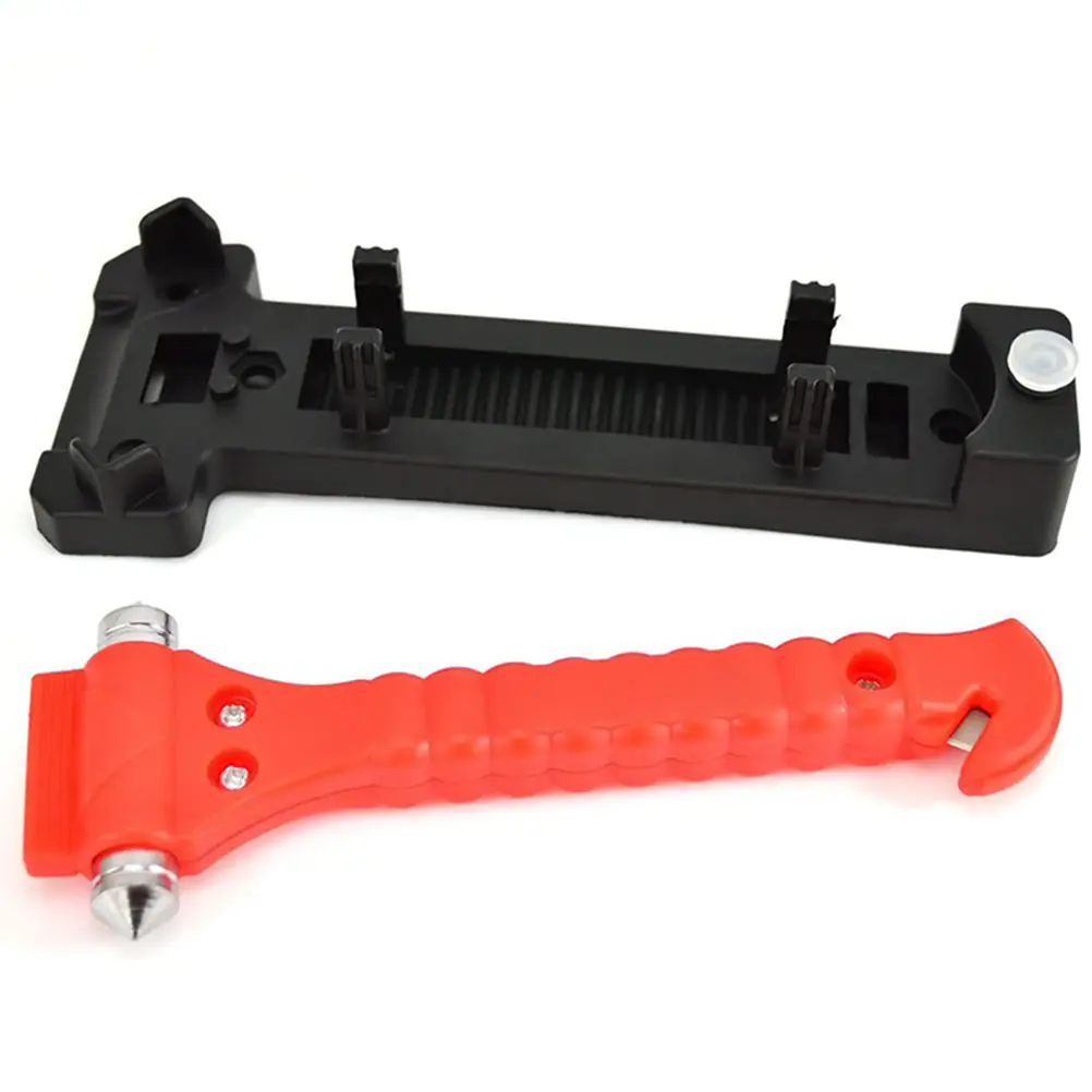 Mini Hammer Escape Hammer Mini Emergency Hammer Emergency Window Breaker 2 in 1 Mini Car Safety Hammer Life Saving Escape Emergency Hammer Cutter Window Glass Breaker Car Rescue Red Hammers