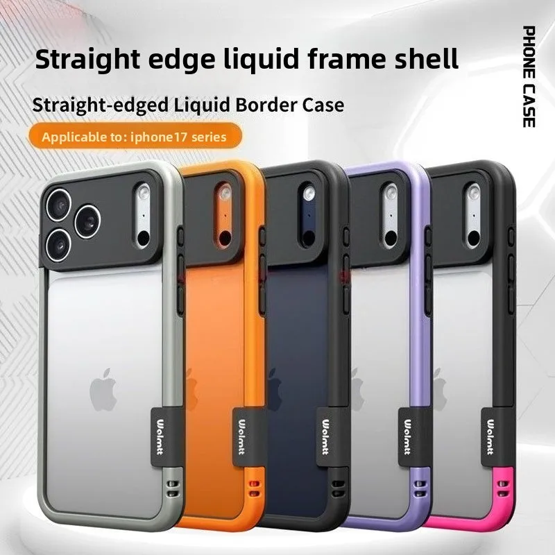 Vibrant Silicone Bumper Frame Phone Case with Lens Protection - Shockproof Cover