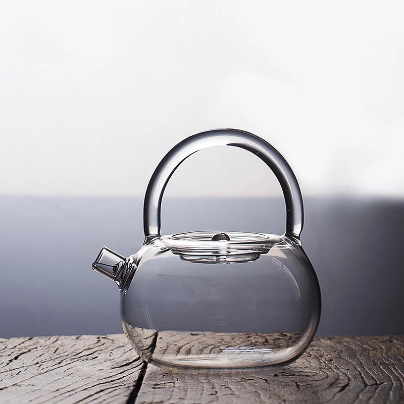Glass Teapot Direct Fire Heating High Borosilicate Glass Large capacity