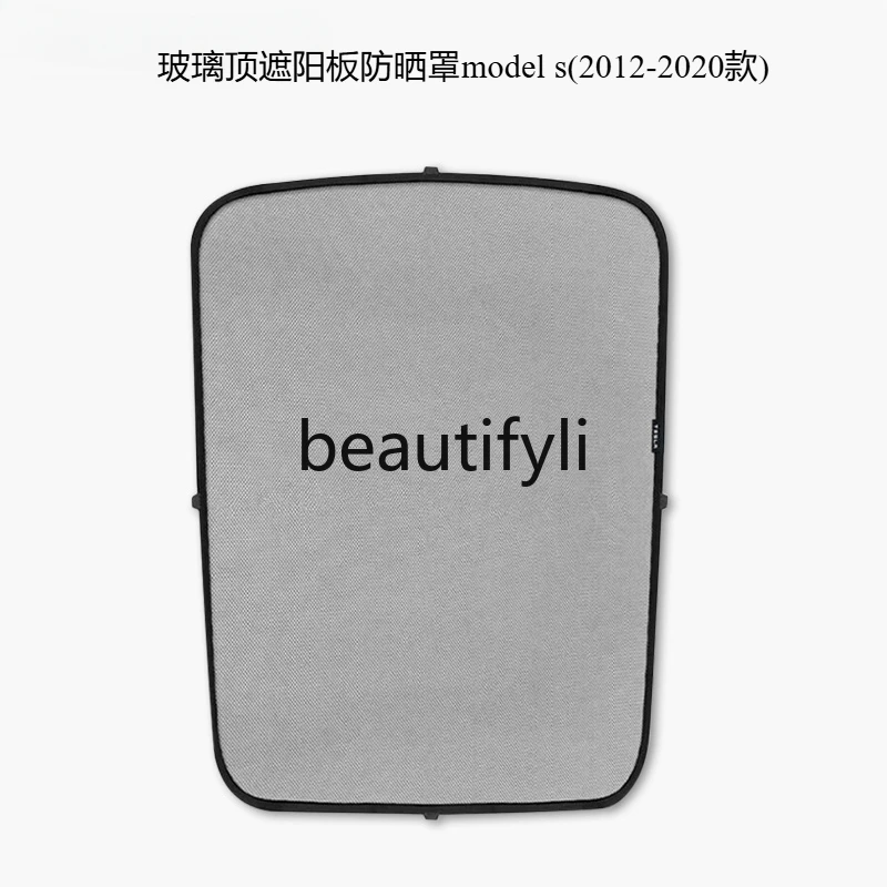 Fixed glass top visor sun shield model s (2012-)