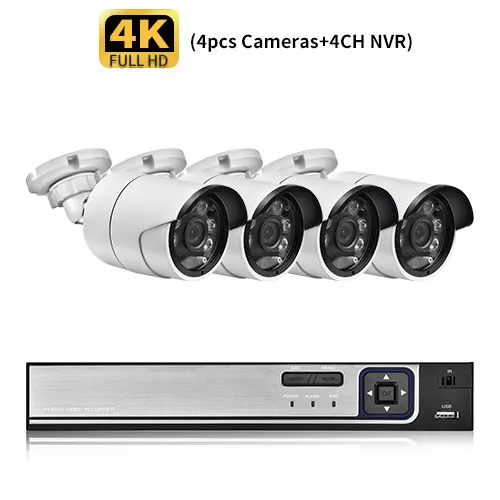 best wired security camera system Gadinan 8MP 5MP Security Camera System 8CH 4T POE NVR H.265 Night Vision CCTV Video Surveillance Kit Dual Light Source IP Camera cctv camera set Surveillance Items