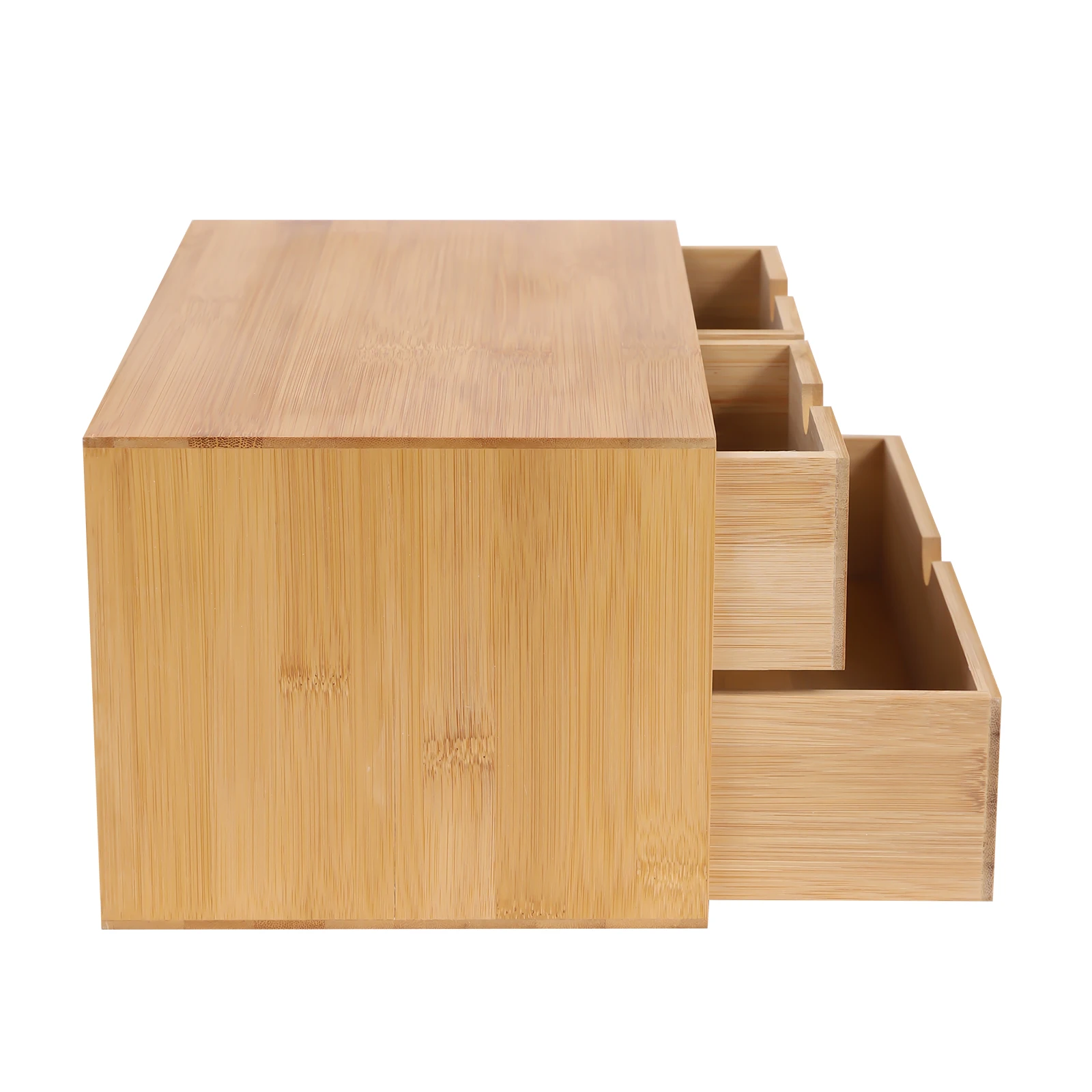 Organisateur de bureau en bambou, mini tiroir de bureau en bambou, boîte de rangement pour bureau et maison, aucun assemblage requis S7db5ab98ab6b41f287c87105e2a7b2c03