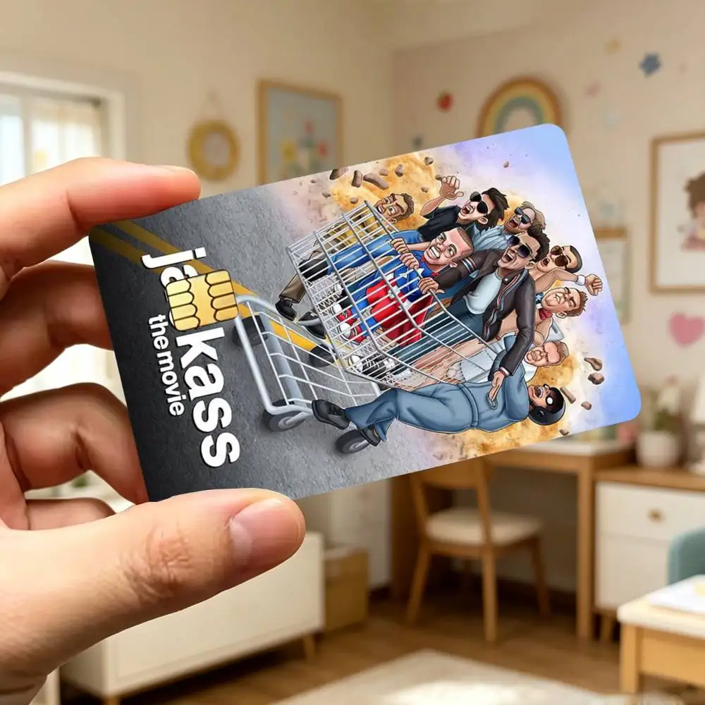 Premium Jackass Waterproof Credit Card Matte Film Decal Stickers