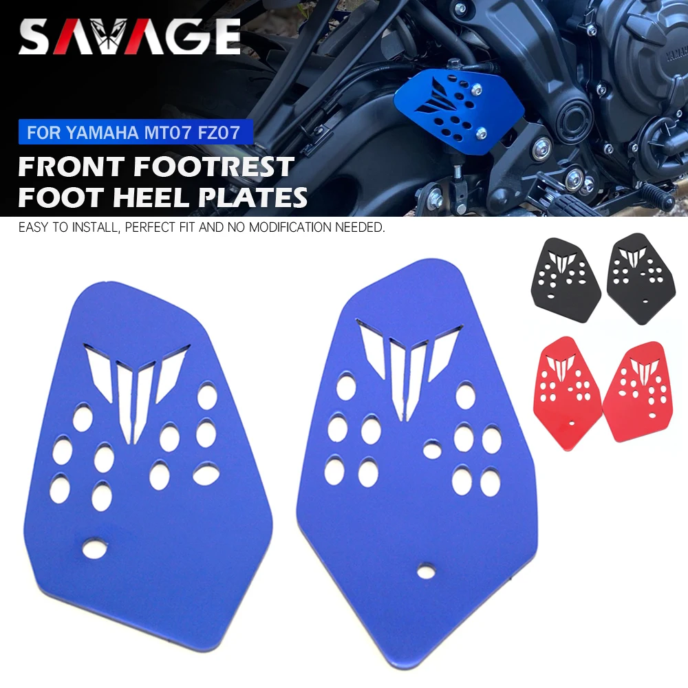 

MT07 Footrest Foot Heel Plate Guards For YAMAHA MT-07 Tracer FZ07 XSR700 2014-2023 Motorcycle Accessories Front Foot Peg Pedal