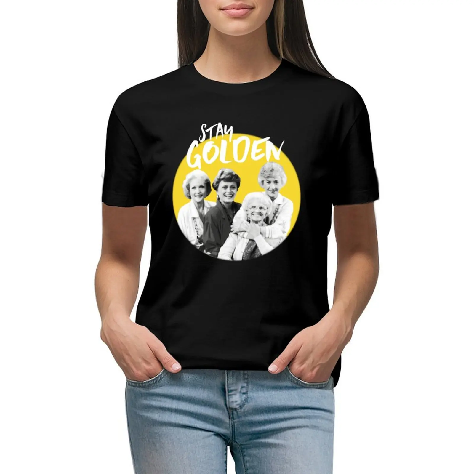 

Stay Golden T-Shirt aesthetic clothes Aesthetic clothing summer clothes tees Woman clothing