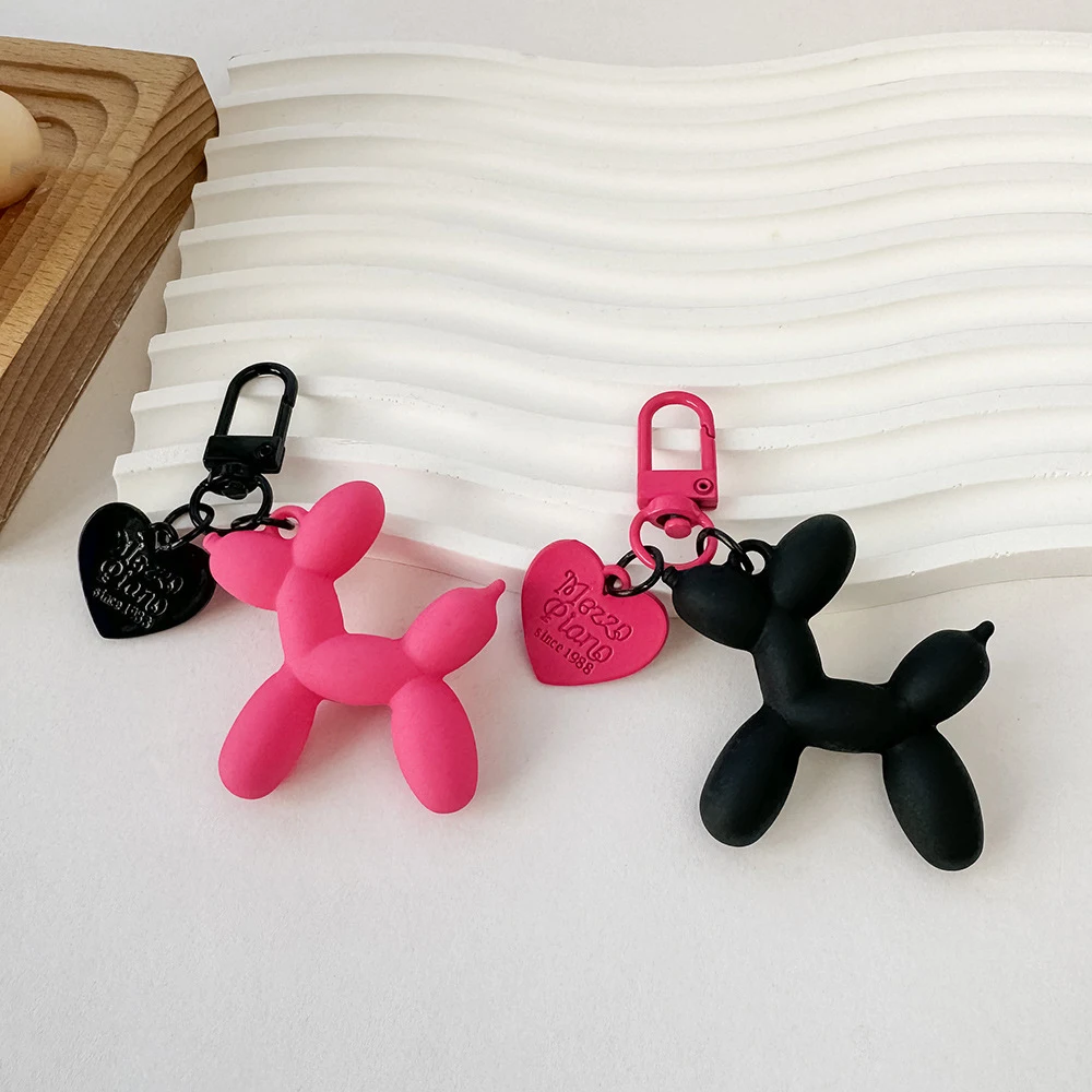 Jelly Balloon Dog Design Keychain for Women, Cute Girls Key Chain, Key Chains Accessories for Car Keys 2