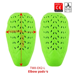 Emerald CE Level 2 Protective Gear Set: PU Armor Anti - Impact Jacket and Pants for Motocross and Off - Road Riding (Elbow pads)