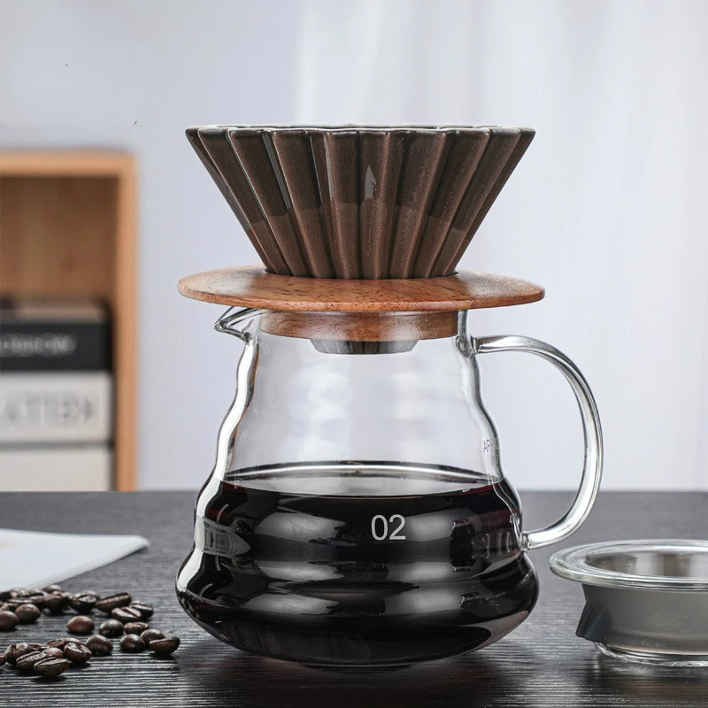 Ceramic Coffee Pot Set V60 Set 300ML/500ML/700ML Specification Coffee