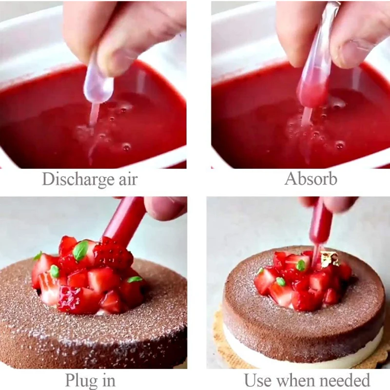 200 Pipette Per Dessert Da 4ml - Plastica Alimentare, Per Cupcake, Gelato, Decorazioni - Foto 3