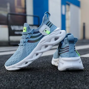 أحذية نسائية مقاومة للانزلاق، أحذية ركض شبكية قابلة للتنفس، خفيفة الوزن، نعل مبطن، أحذية رياضية مريحة للتدريب في صالة الألعاب الرياضية 4