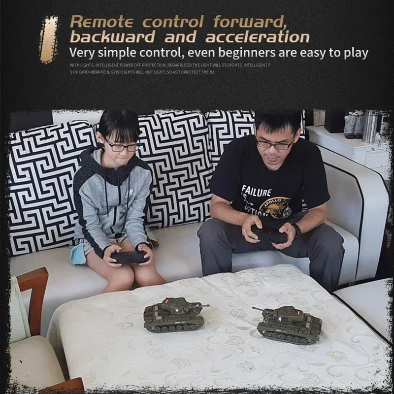 Remote Control Tank 1/30 Rc Tanks Sherman Vs Pershing Infrared Battle Tanks 2.4ghz Rc Battling Panzer Henglong Remote Control US Tank Model Kid To