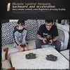1/30 Rc Tanks Sherman Vs Pershing Infrared Battle Tanks 2.4ghz Rc Battling Panzer Henglong   Remote Control US Tank Model Kid To 2