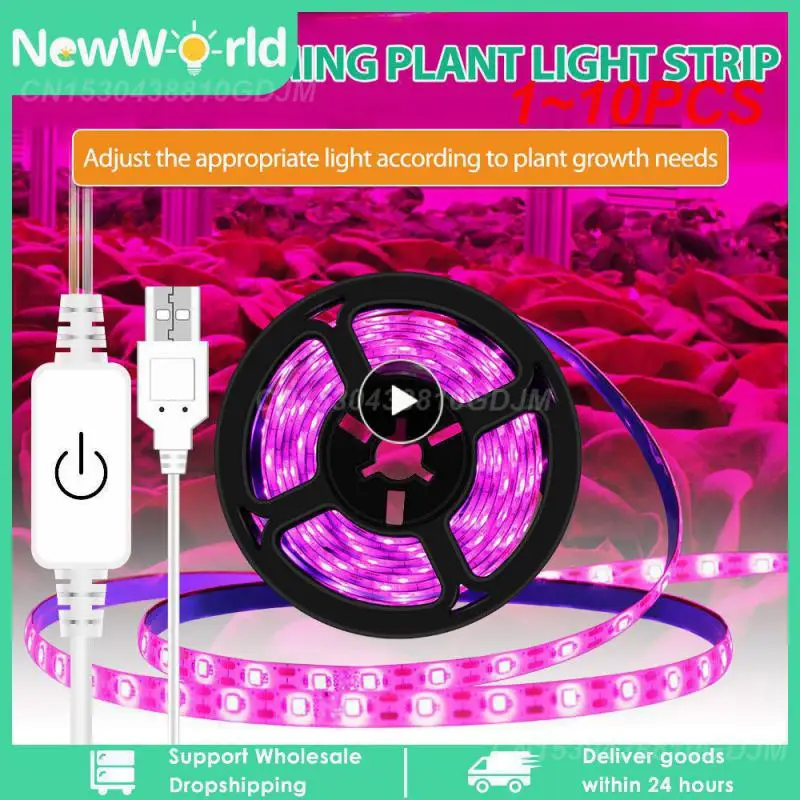 

1~10PCS Phyto Lamp Full Spectrum Plant Growth Light Led Grow Strip Light Greenhouse Phytolamp for Plants Hydroponics Growing