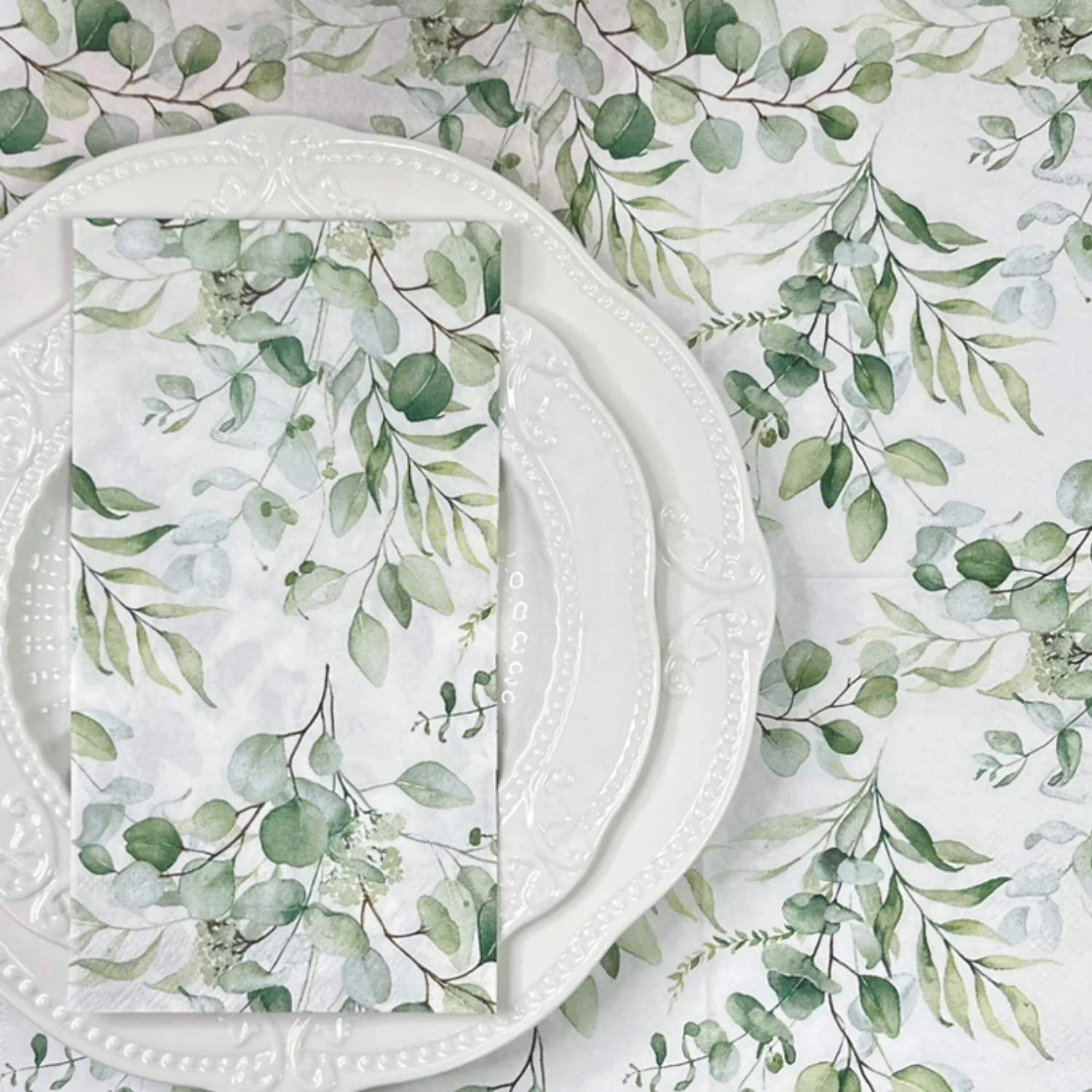 Floral Cocktail Beverage Napkins Disposable Paper Spring Flowers Dessert Napkin for Wedding Holiday Birthday Party Supply 40/80 disposable tableware paper napkins