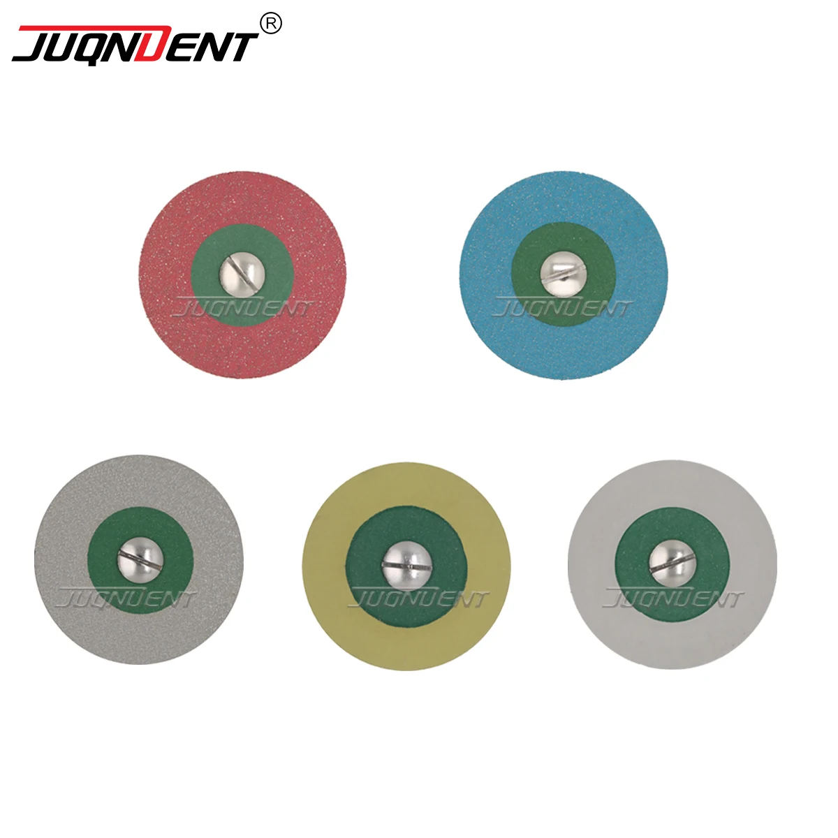 JUQNDENT Dental Rubber Diamond Polisher Wheels for Porcelain Zirconia Polishing HP 26mm Dentistry Laboratory Polisher Tools
