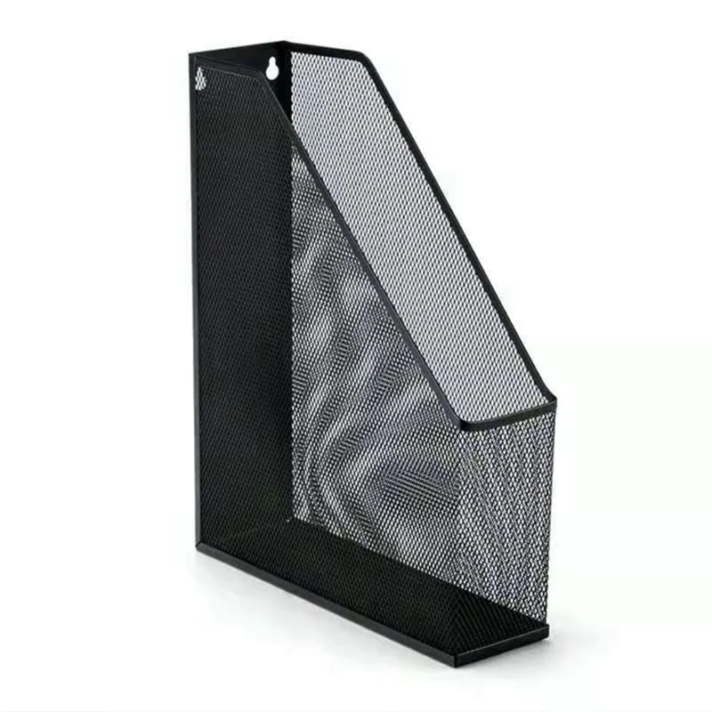 

Metal Wire Mesh Wall Mount Magazine File Holder Book Document Rack