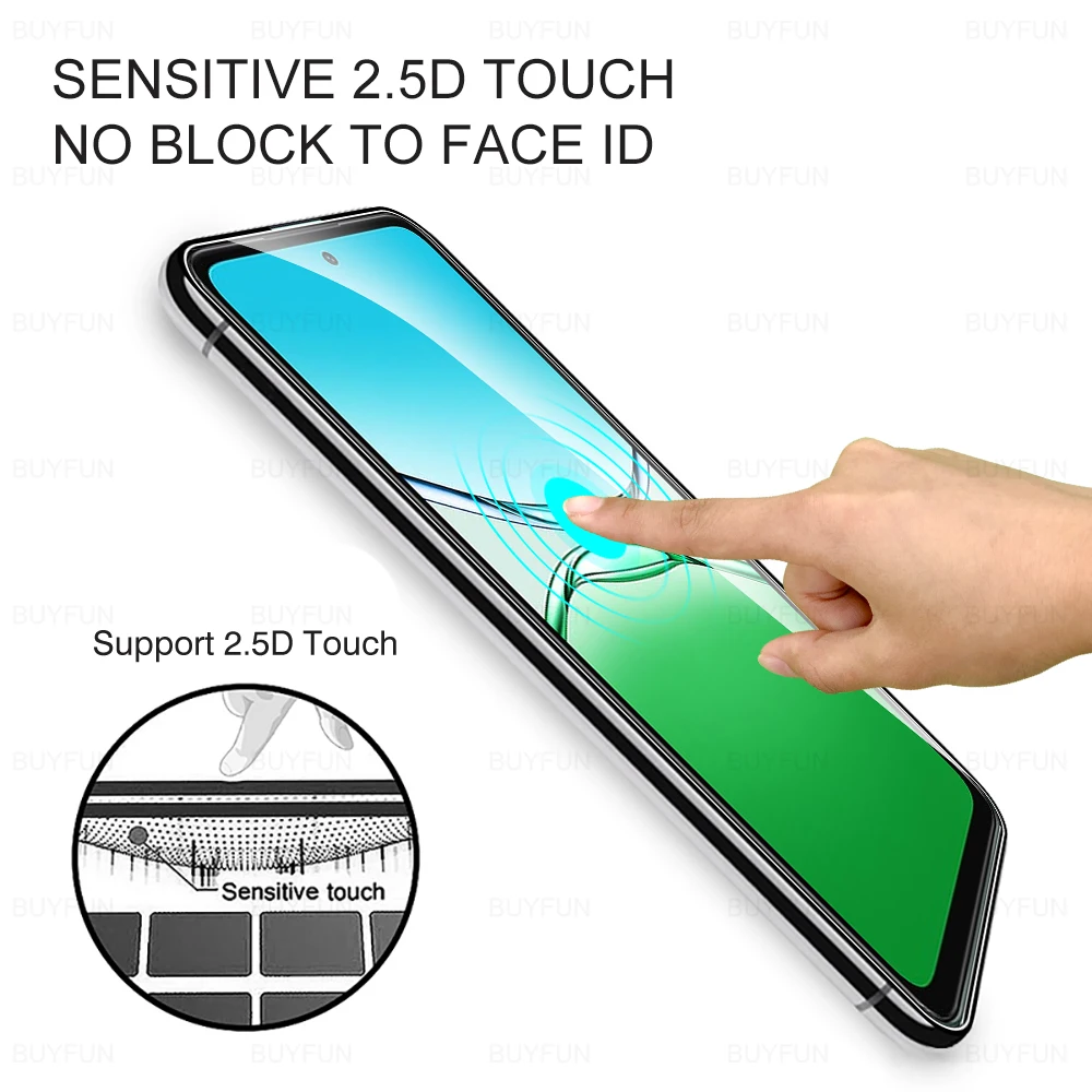 2-Piece Tempered Glass Phone Screen Protector - 9H Clear Film