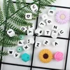 20PCS/Lot Silicone Letters Beads 12MM Baby English Alphabet Chew Bead BPA Free DIY Pacifier Chain Keychains Pen Accessories 4