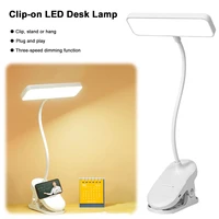 LED Reading Light Clip On Reading Lamp USB Charging Creative Desk Light Multi-Function Small Night Lights for Bedroom Dormitory 2