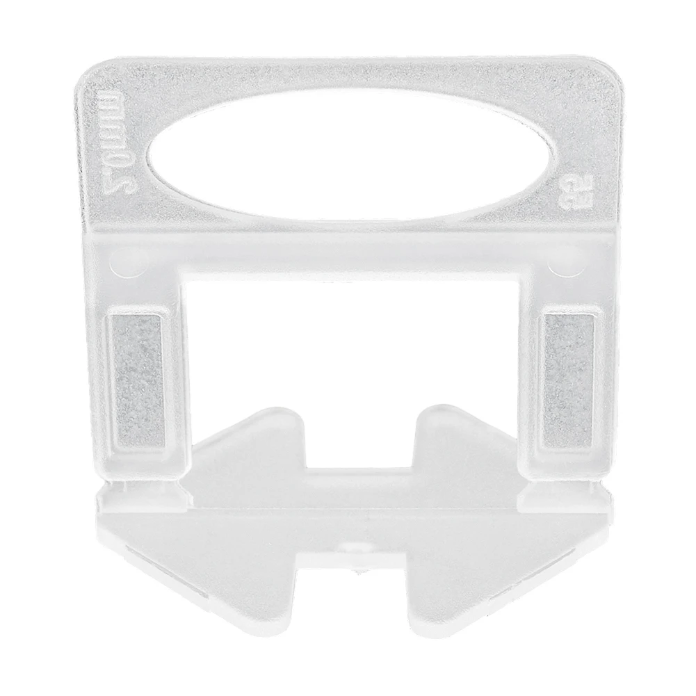

1000 PCS Reusable Flat Tile Leveling System Clips 2mm Wall Floor Spacers Tiling Tool 40mm * 36mm For Level The Tile