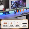 67" L Shaped Desk with Drawers,Computer Office Desk with Storage Shelves & Power Outlet, Reversible Gaming Desk with LED Lights 5
