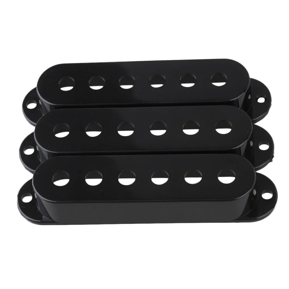 3Pcs Electric Guitar Single Coil Pickups Cover 50/52/52 white