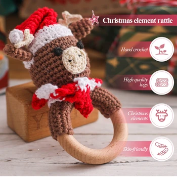 Christmas Baby Teether - Wooden Toys 2