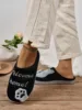 2024 New Arrival Women's Cartoon Lucky Cat Couple Slippers With For Autumn And Winter, Indoor Warm Home Shoes 2