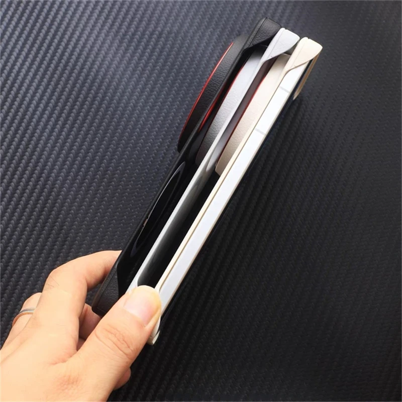 MagSafe-Compatible Luxury PU Leather Slim Phone Back Cover
