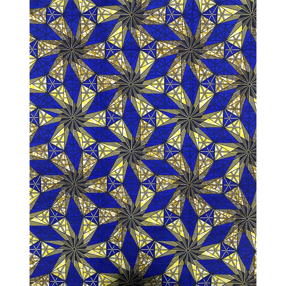 Elegant Polyester African Fabric for Women Traditional African Ankara Batik Fabric