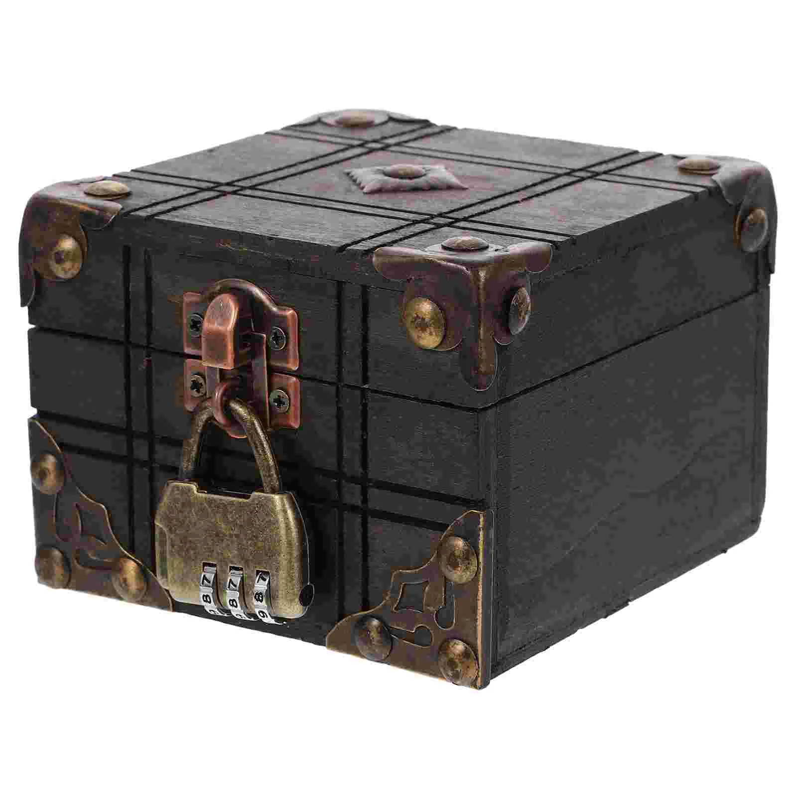 

Wood Multipurpose Vintage Decorative Wooden Chest Wooden Storage Box Treasure Storage Box Jewelry Storage Box Keepsake Box