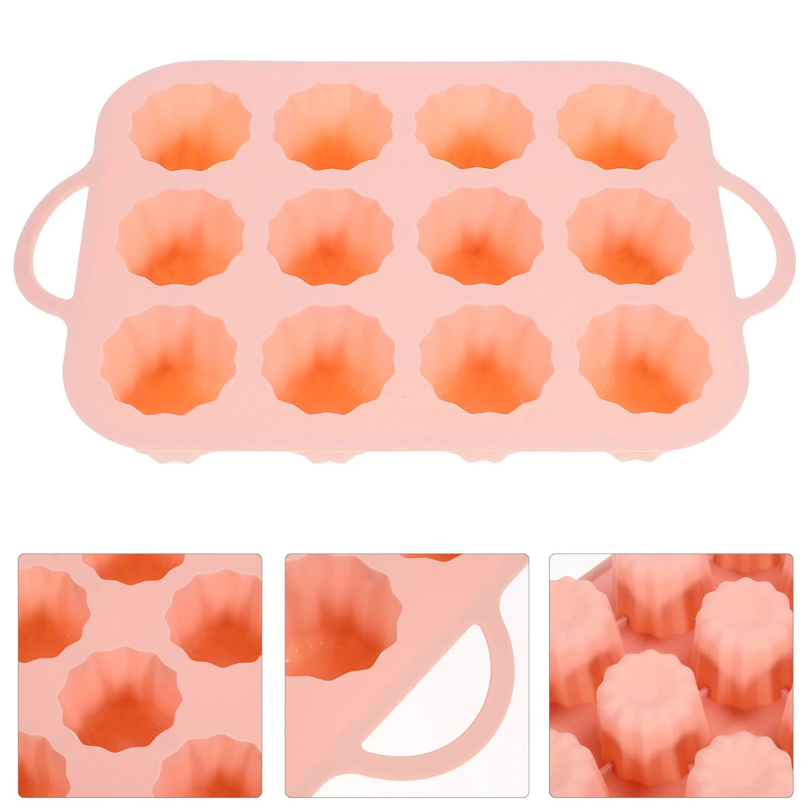 

Mousse Cake Mold Grilling Pan Silicone Muffin Pans for Baking Silica Gel Cupcake