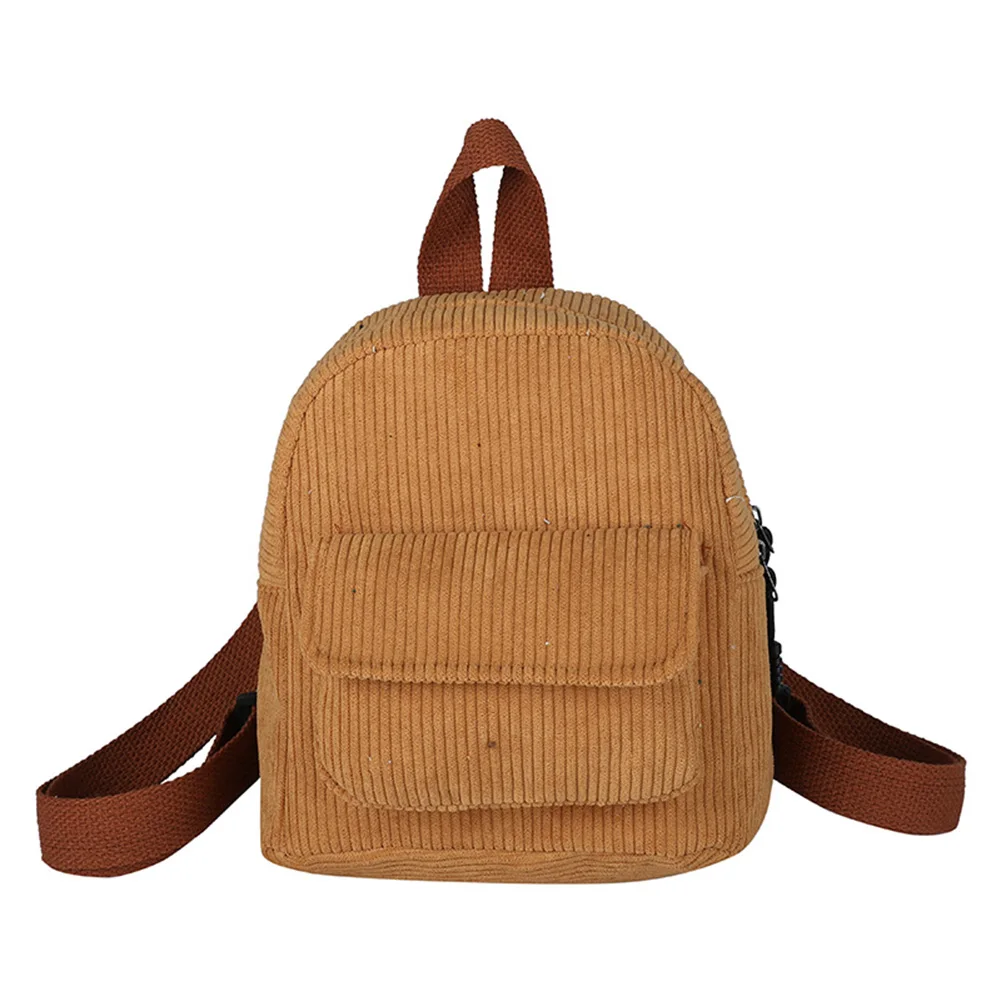 Sac à Dos En Velours Côtelé BOZIEE Pour Femme Et Ado - Élégant Et Spacieux Pour L'école, Le Travail Ou Les Voyages